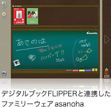 デジタルブックFLIPPERと連携したファミリーウェアasanoha